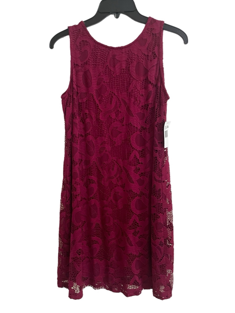 Ronni Nicole Sleeveless Lace Midi Dress in Hot Pink Women’s Size 8p